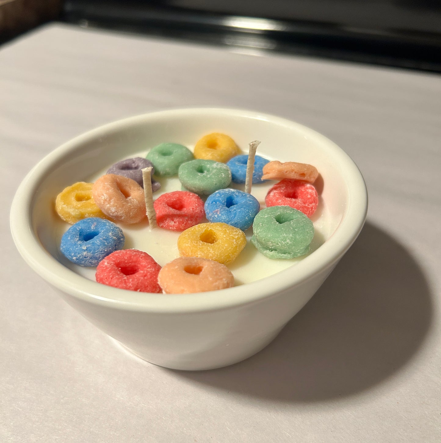 DIY Candle Making Kit- Fruit Loop Cereal Bowl