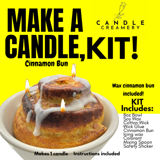 DIY Candle Making Kit- Cinnamon Bun