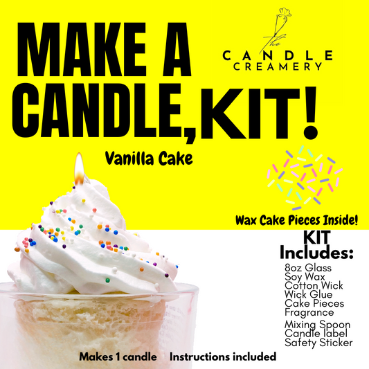 DIY Candle Making Kit- Vanilla Party Cake
