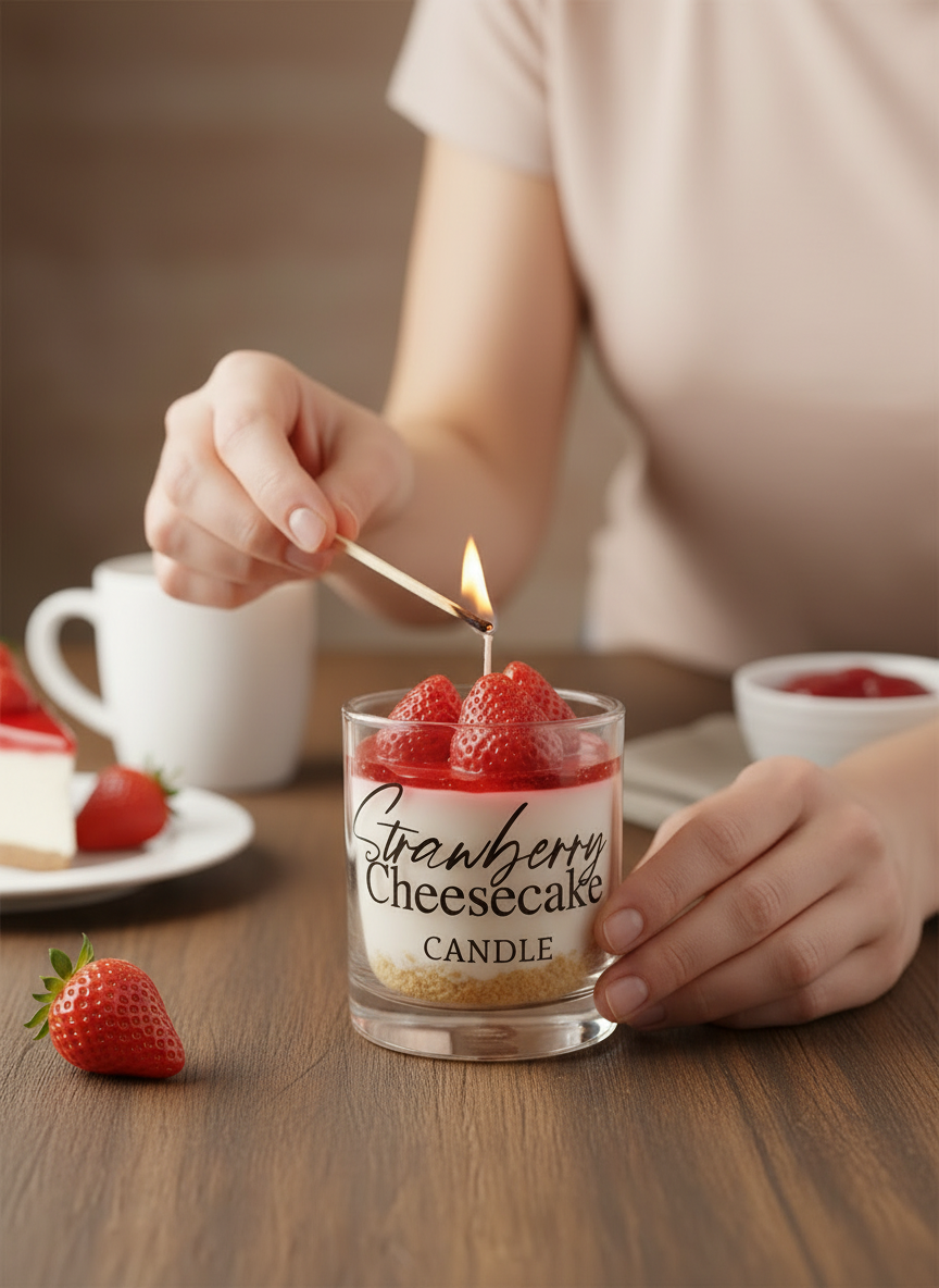 Strawberry Cheesecake Candle