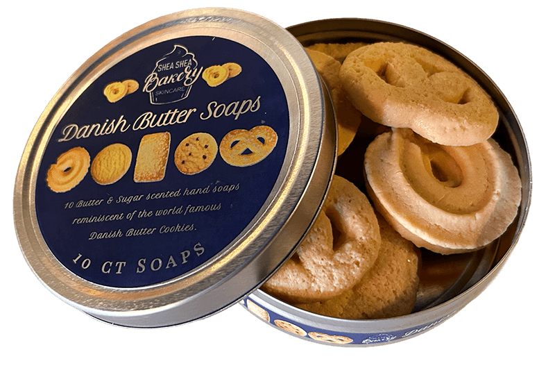 Danish Butter Cookie Soaps-10pc set - Sheamakery Skincare