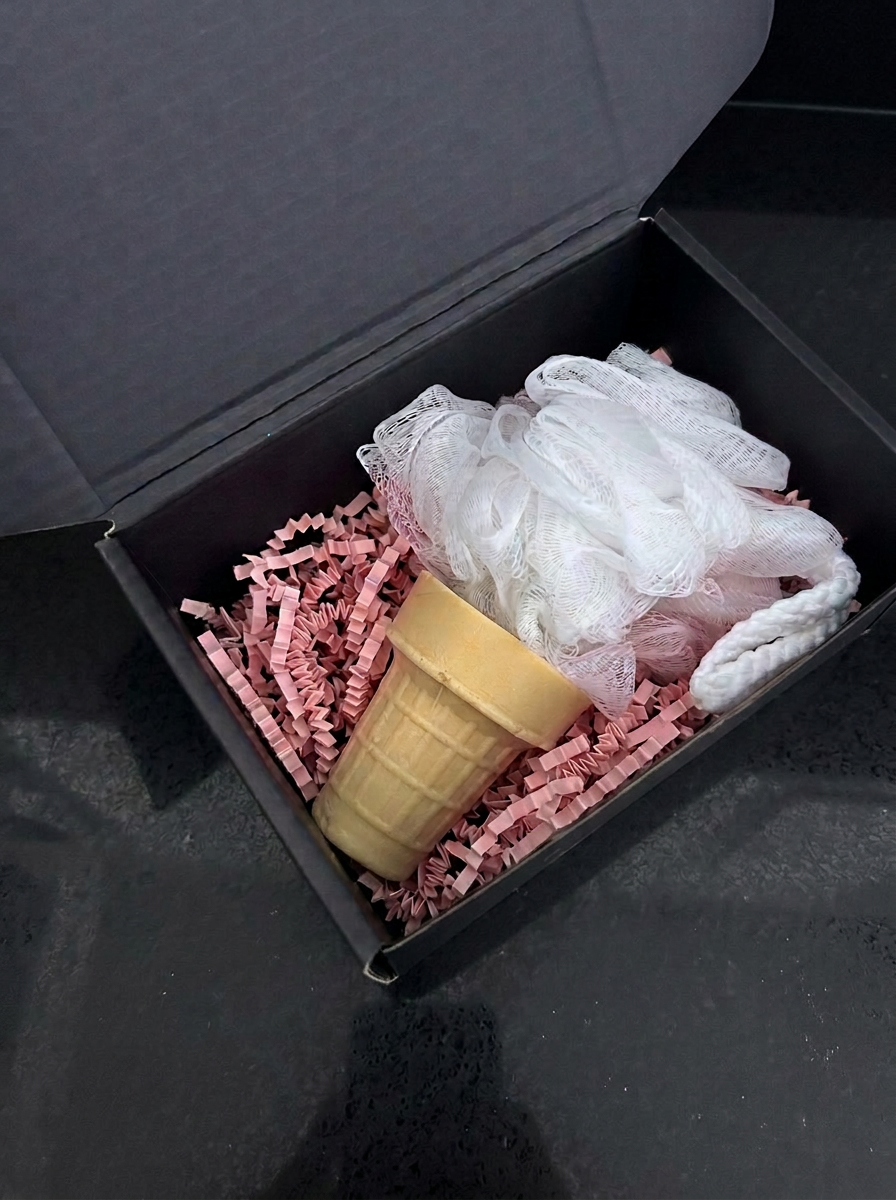 Ice Cream Cone Soap + Loofah